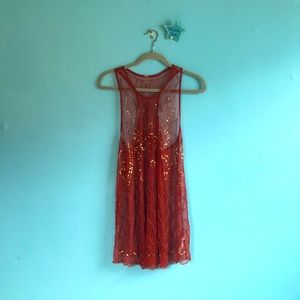 Free People beaded and sequin top/dress